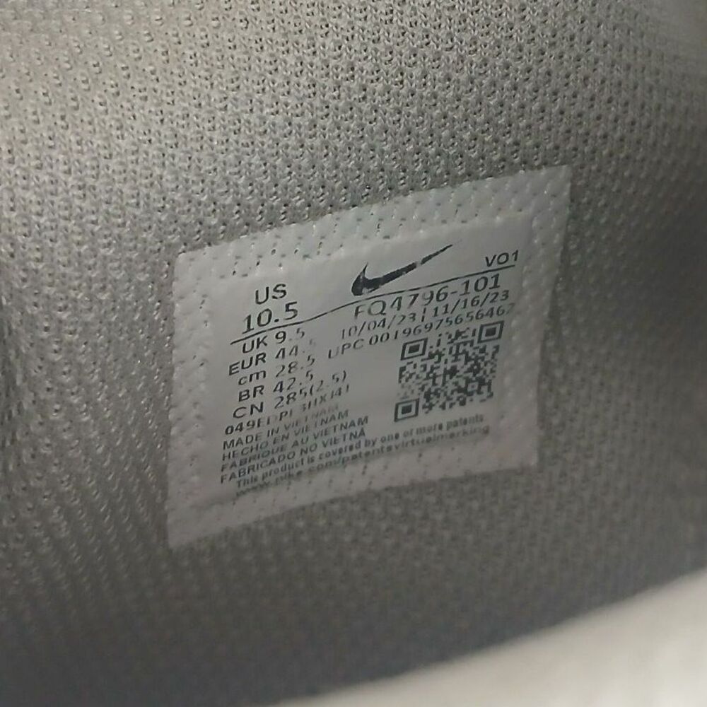 Nike Ja 1 Scratch 2.0 White Black Men’s 10.5 Basketball Shoes Streetwear Sporty - Picture 6 of 10